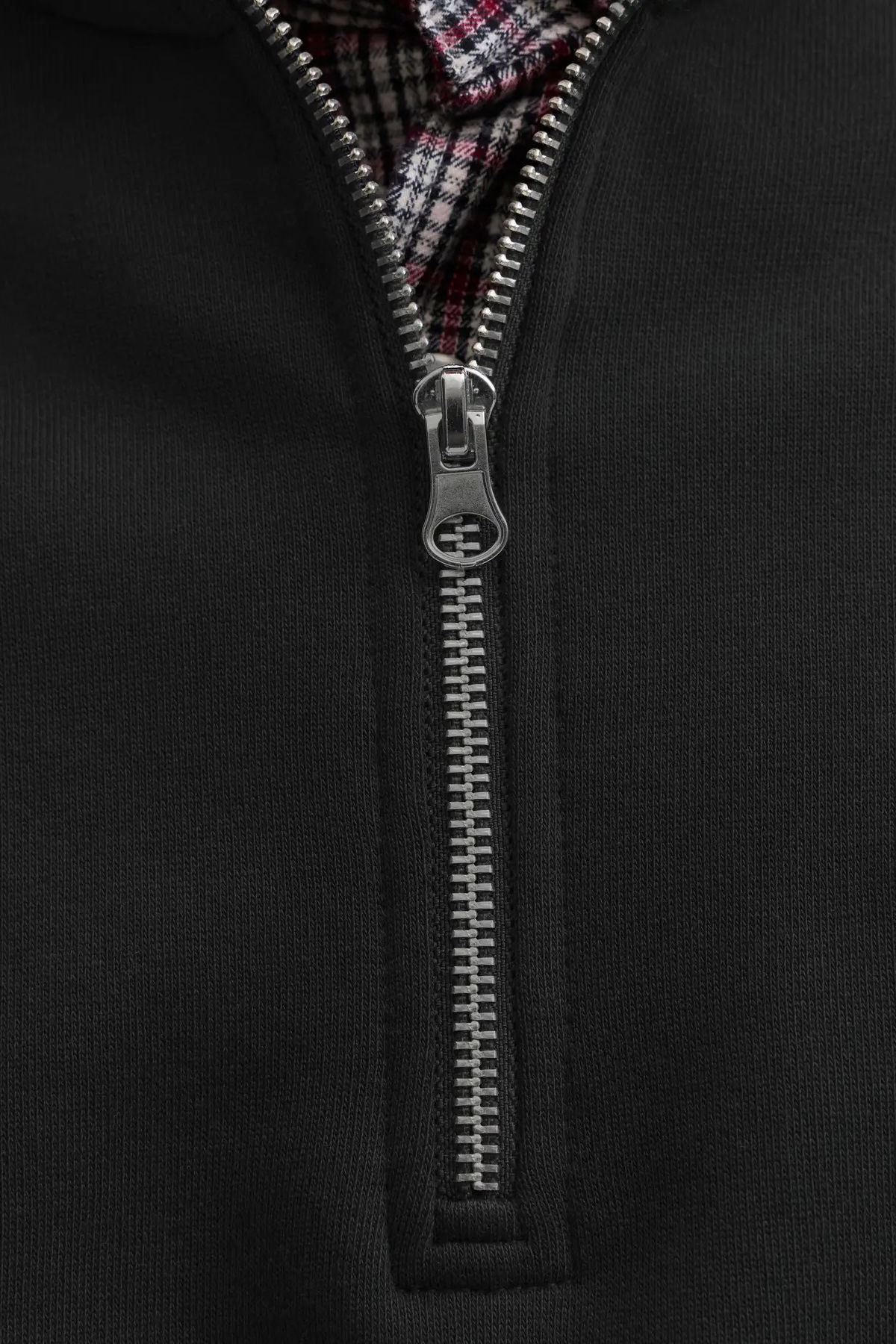 Jack & Jones Erkek Jornorrebro Yarım Fermuarlı Dik Yaka Sweatshirt 12282899 Siyah - 3