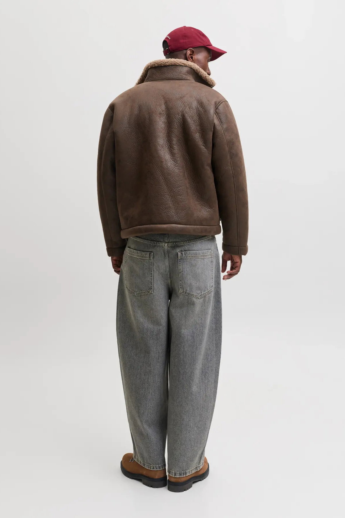 Jack & Jones Erkek Jorsalamanco Kürklü Yaka Napa Mont 12303001 Çikolata Kahve - 5