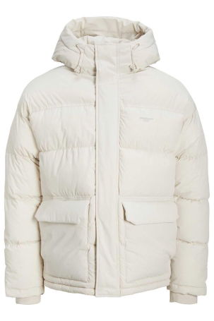 Jack & Jones Erkek Jorsence Puffer Kapüşonlu Mont 63412215144 Bej 