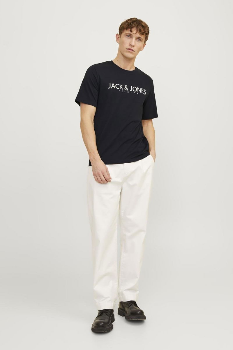 Jack & Jones Erkek Jprblajack Baskı Detaylı Bisiklet Yaka %100 Pamuk T-Shirt 12256971 Siyah - 3