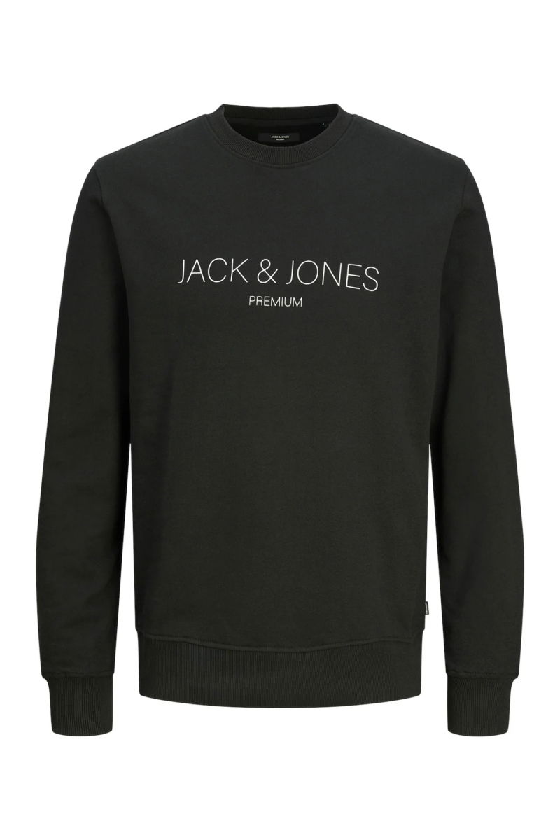 Jack & Jones Erkek Jprblajared Bisiklet Yaka %100 Pamuk Sweatshirt 12261873 Siyah 