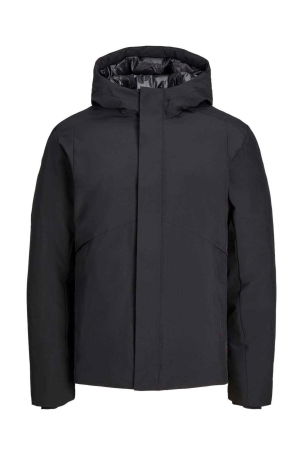 Jack & Jones Erkek Jprblakeen Kapüşonlu Rüzgar Geçirmez Mont 12238720 Siyah - 7