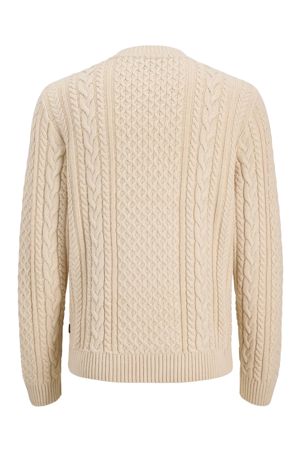 Jack & Jones Erkek Jprblucallum Bisiklet Yaka Pamuklu Örme Kazak 12299945 Krem - 2