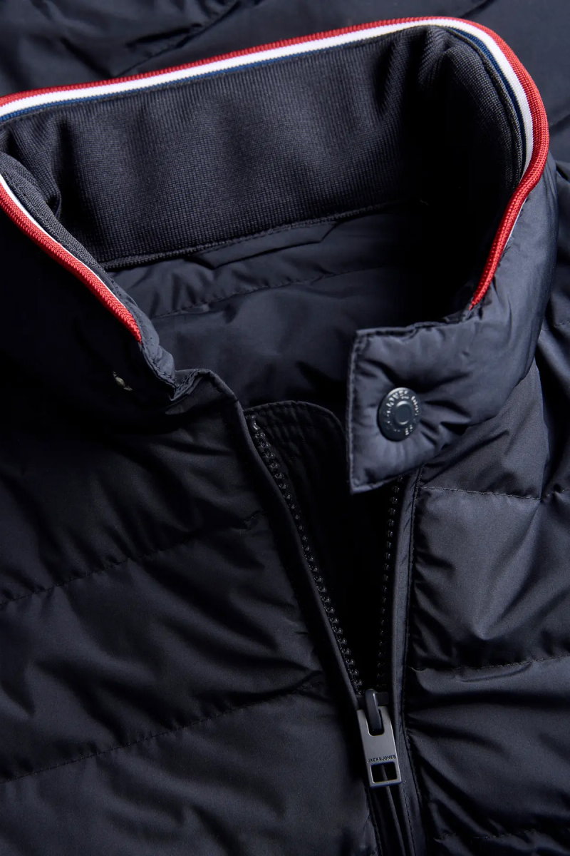 Jack & Jones Erkek Jprblugarry Kolları Örme Dik Yaka Ceket Mont 12303513 Lacivert - 2