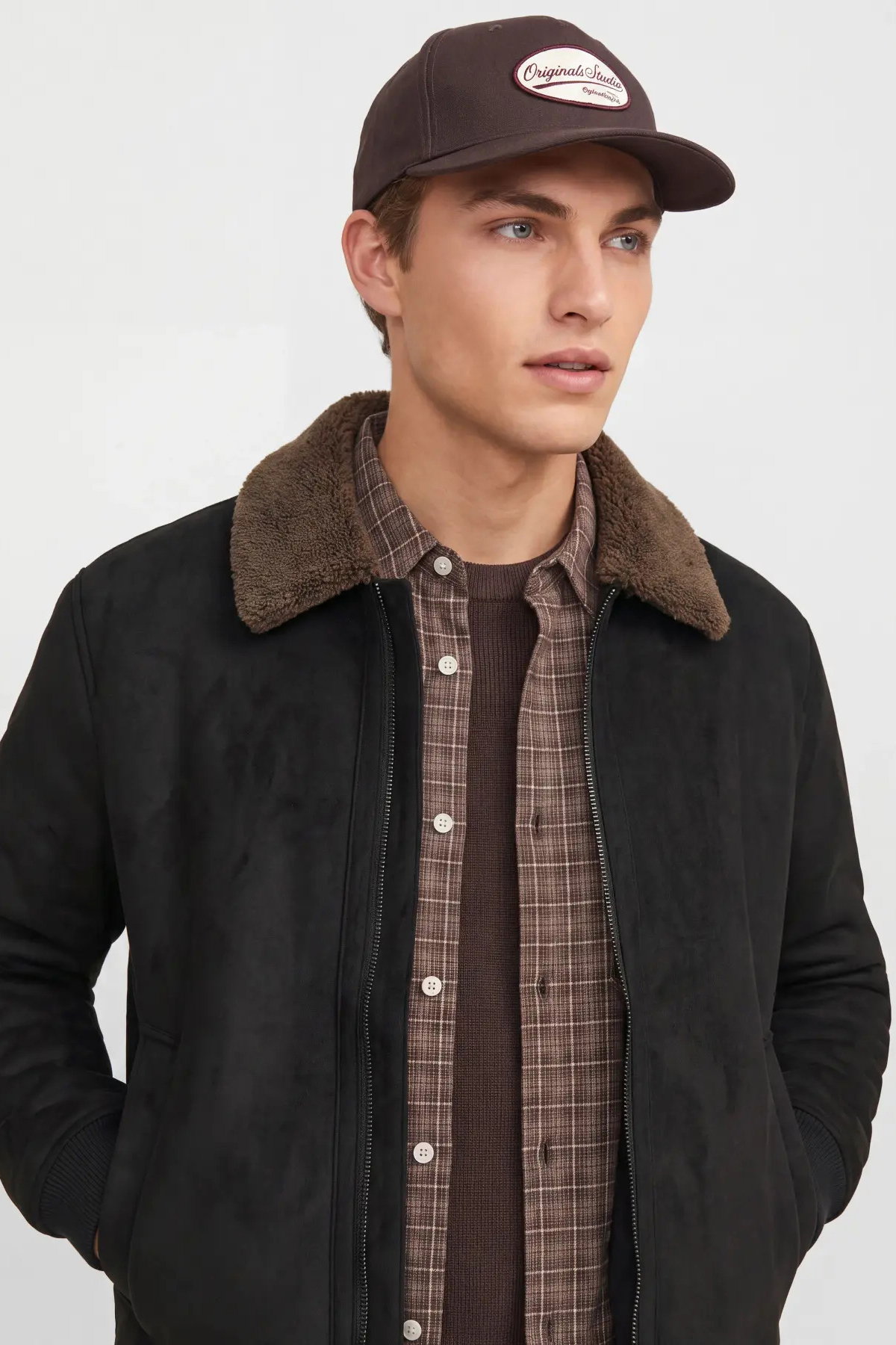 Jack & Jones Erkek Jprbluluke İçi Kürklü Süet Mont 12282444 Black - 2