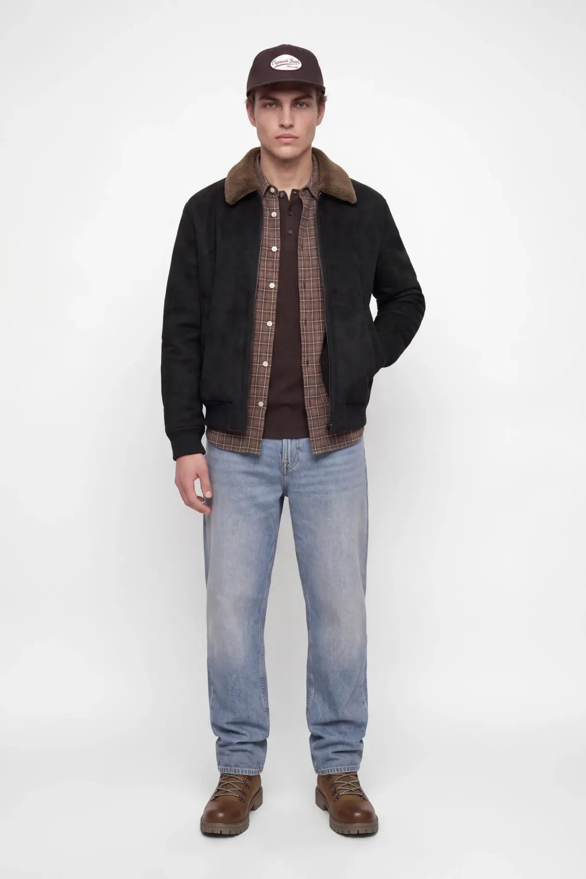 Jack & Jones Erkek Jprbluluke İçi Kürklü Süet Mont 12282444 Black - 4