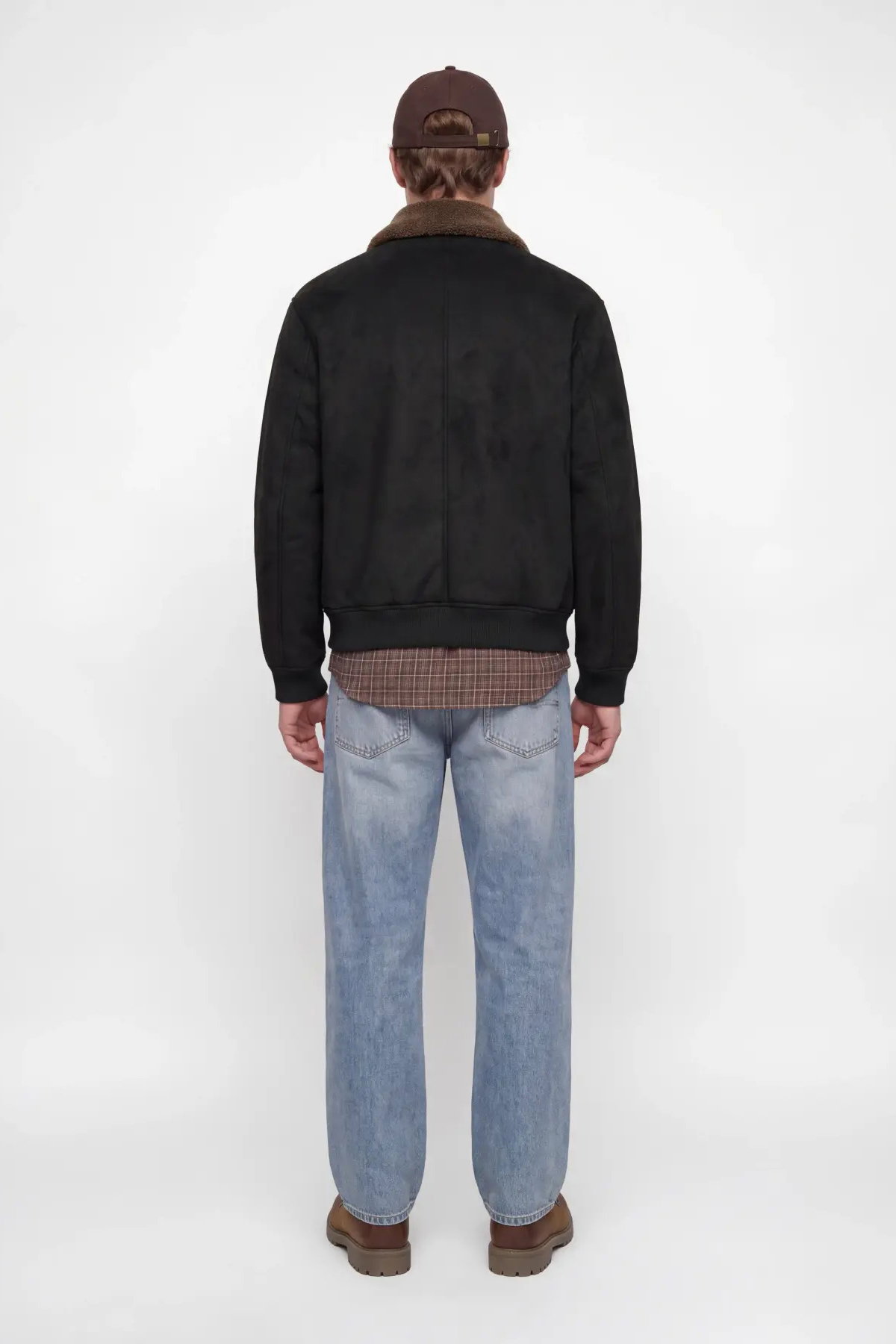 Jack & Jones Erkek Jprbluluke İçi Kürklü Süet Mont 12282444 Black - 5