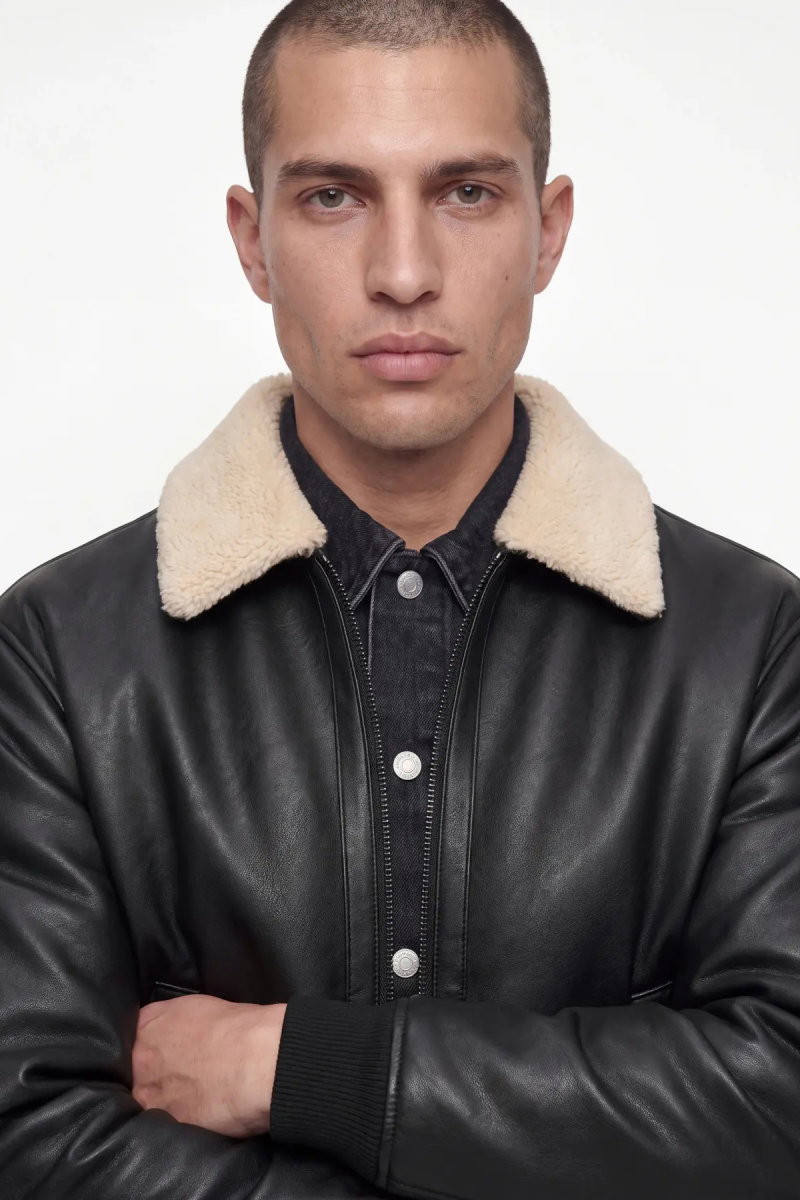 Jack & Jones Erkek Jprbluluke İçi Kürklü Süet Mont 12282444 Siyah - 3