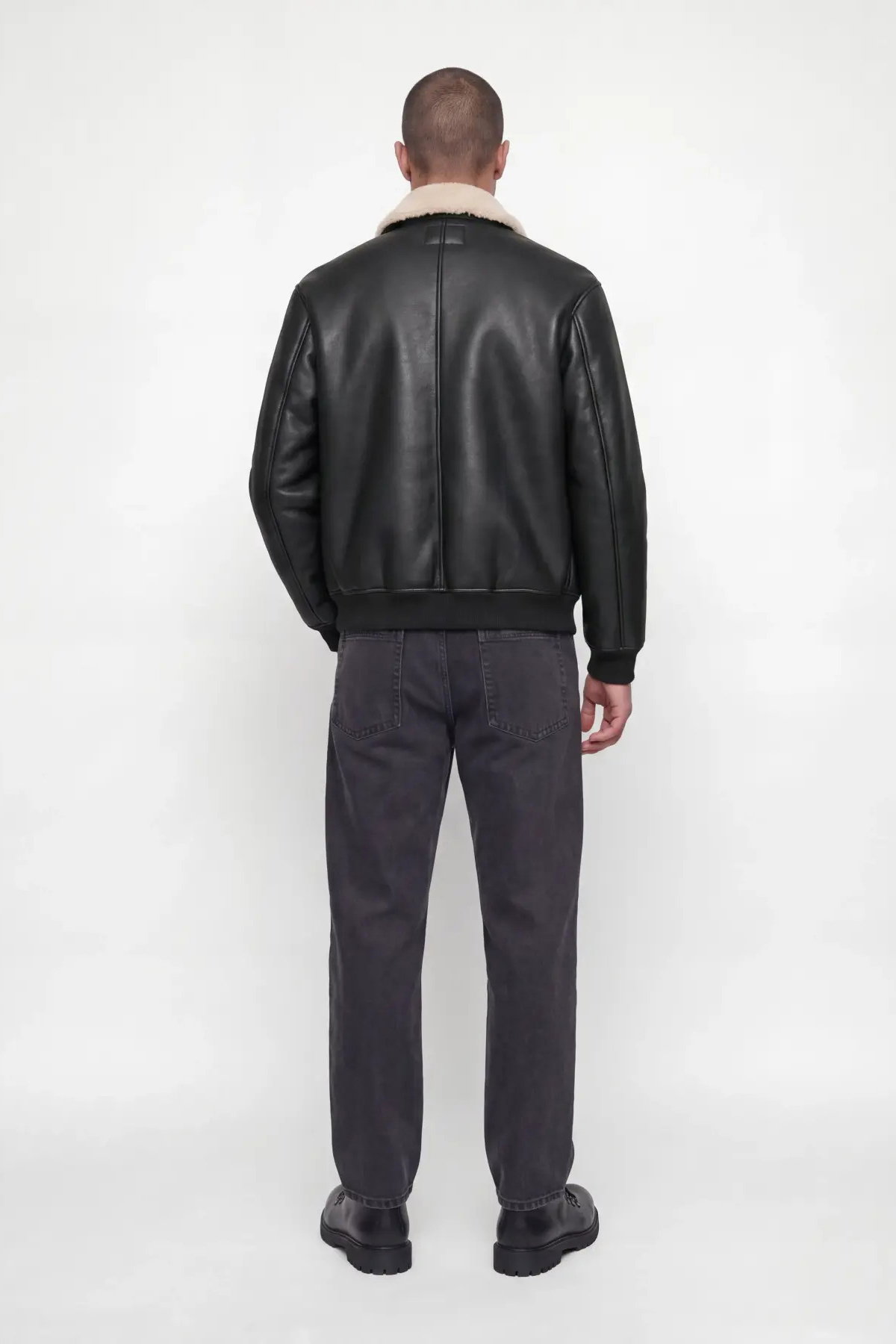 Jack & Jones Erkek Jprbluluke İçi Kürklü Süet Mont 12282444 Siyah - 5