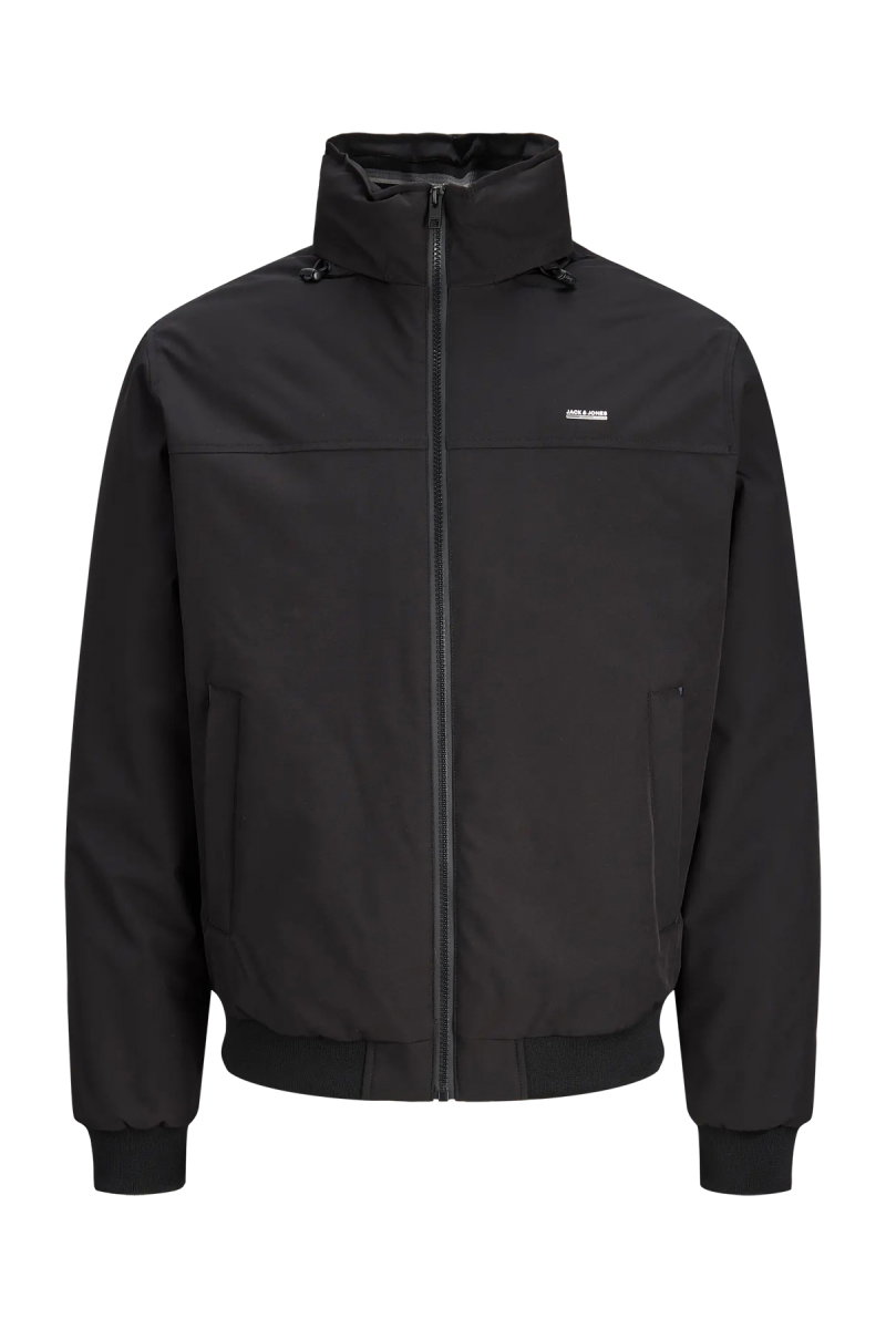 Jack & Jones Erkek Jprbluted Suya Dayanıklı Gizli Kapüşonlu Puffer Mont 12302538 Siyah - Jack & Jones