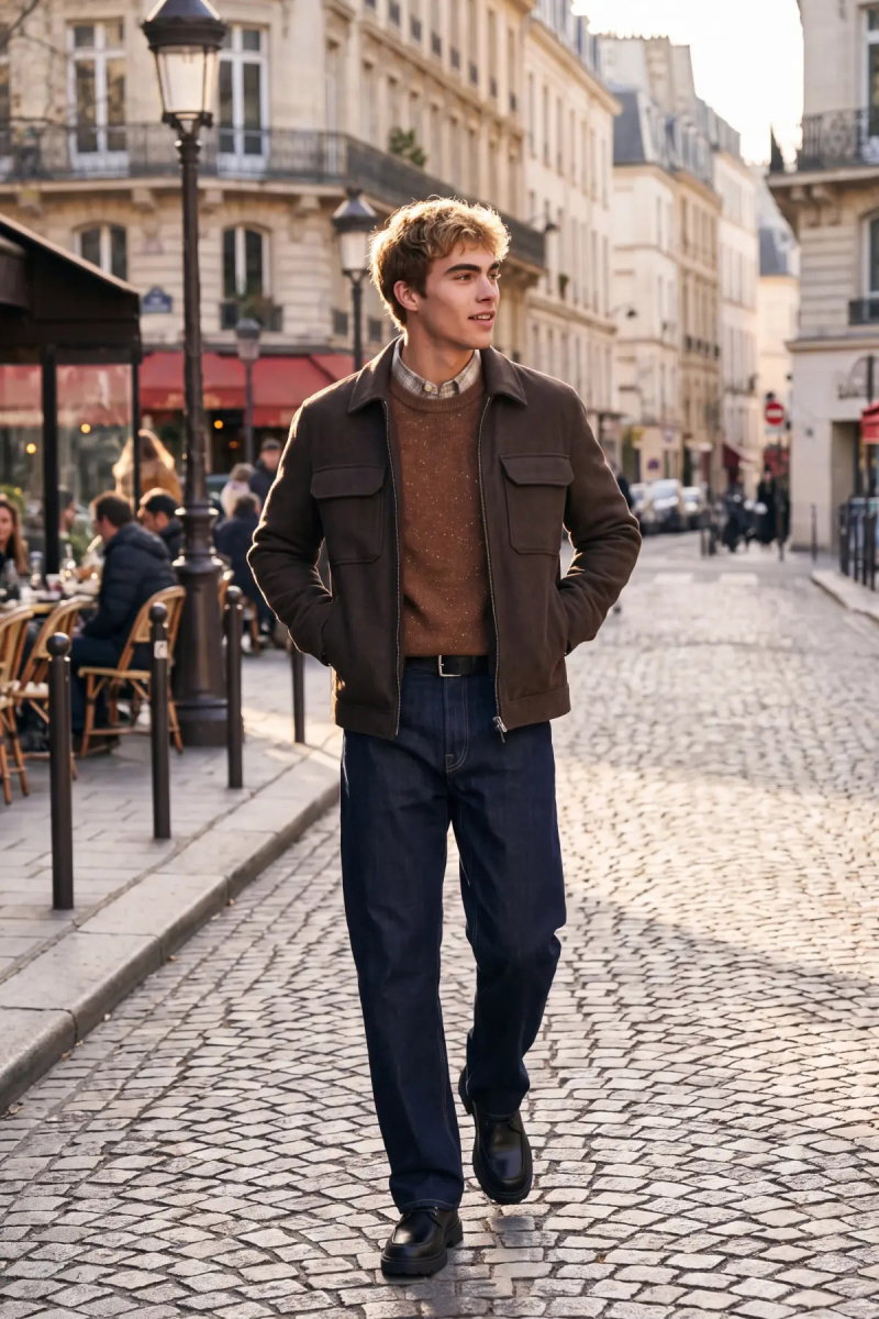 Jack & Jones Erkek Jprbluwakefıeld Suya Dayanıklı Yün Mont 12300742 Çikolata Kahve - Jack & Jones