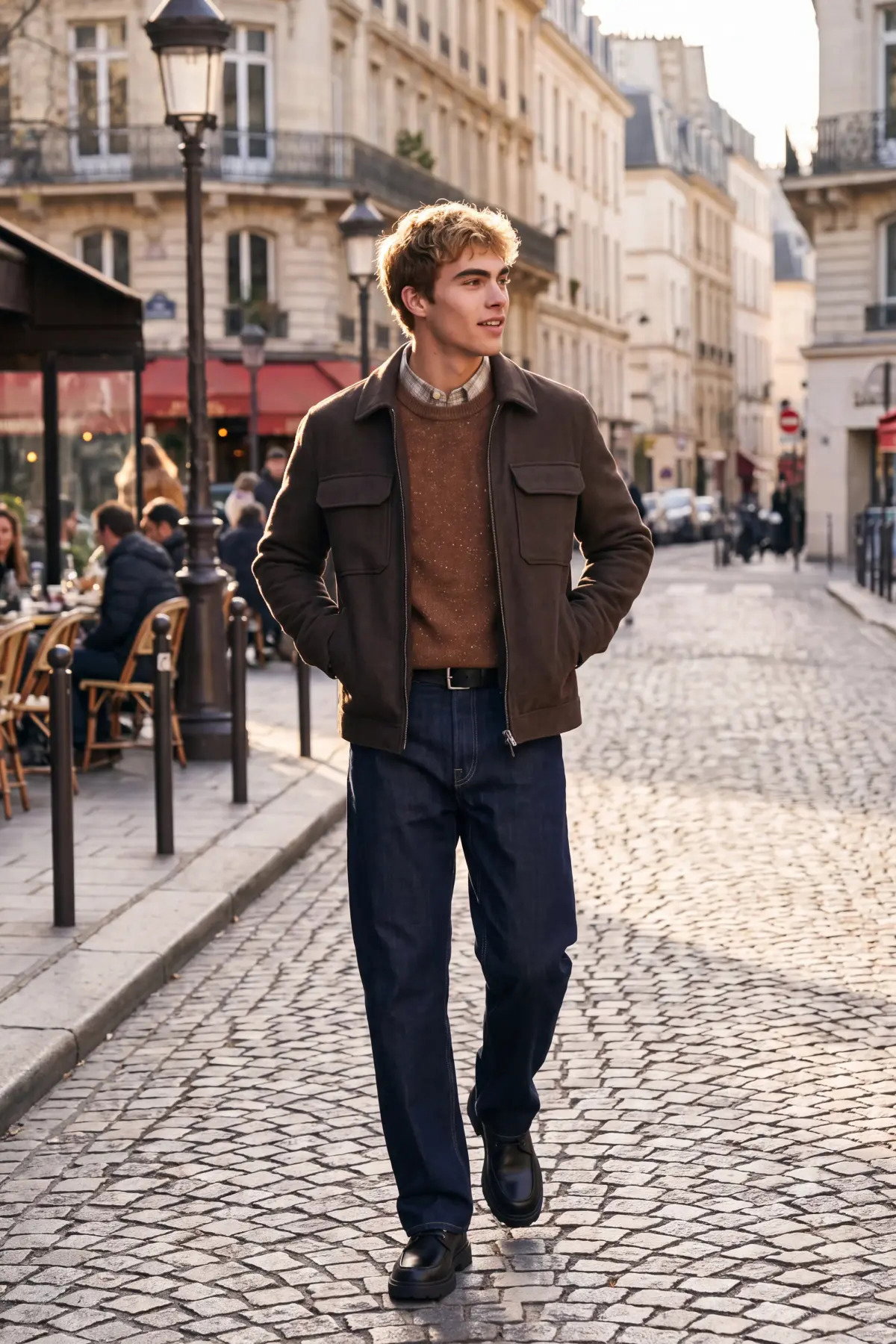Jack & Jones Erkek Jprbluwakefıeld Suya Dayanıklı Yün Mont 12300742 Çikolata Kahve - 1