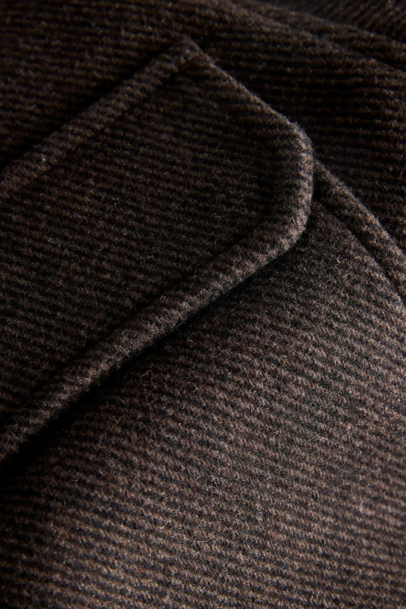 Jack & Jones Erkek Jprbluwakefıeld Suya Dayanıklı Yün Mont 12300742 Çikolata Kahve - 3