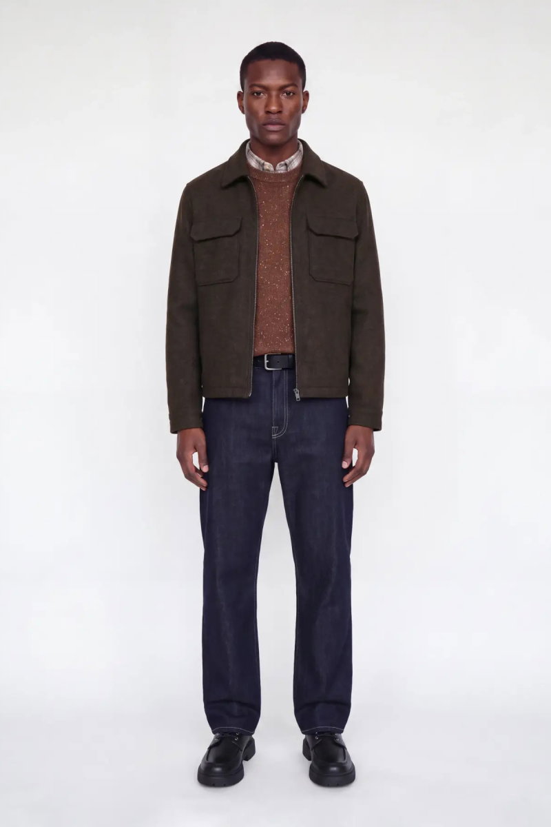 Jack & Jones Erkek Jprbluwakefıeld Suya Dayanıklı Yün Mont 12300742 Çikolata Kahve - 4