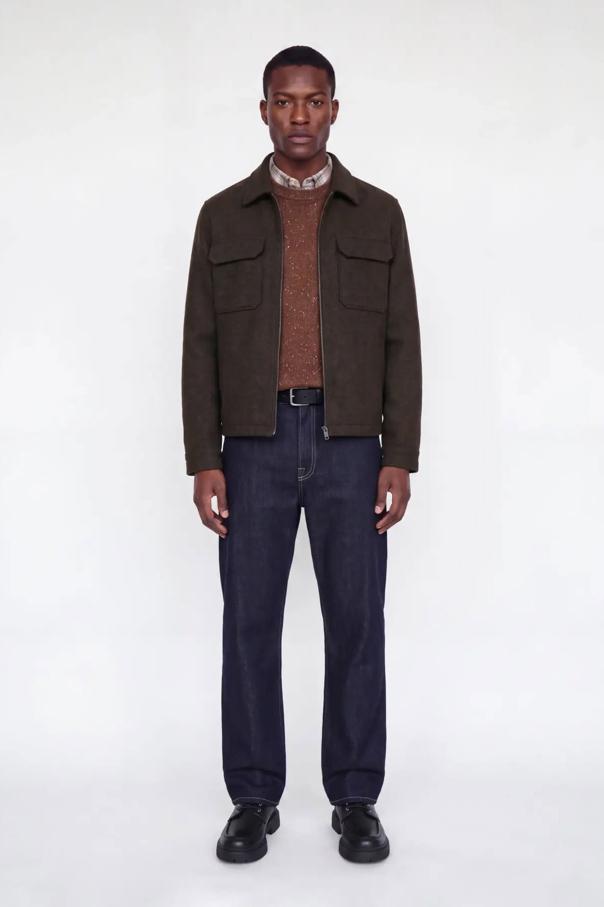Jack & Jones Erkek Jprbluwakefıeld Suya Dayanıklı Yün Mont 12300742 Çikolata Kahve - 4