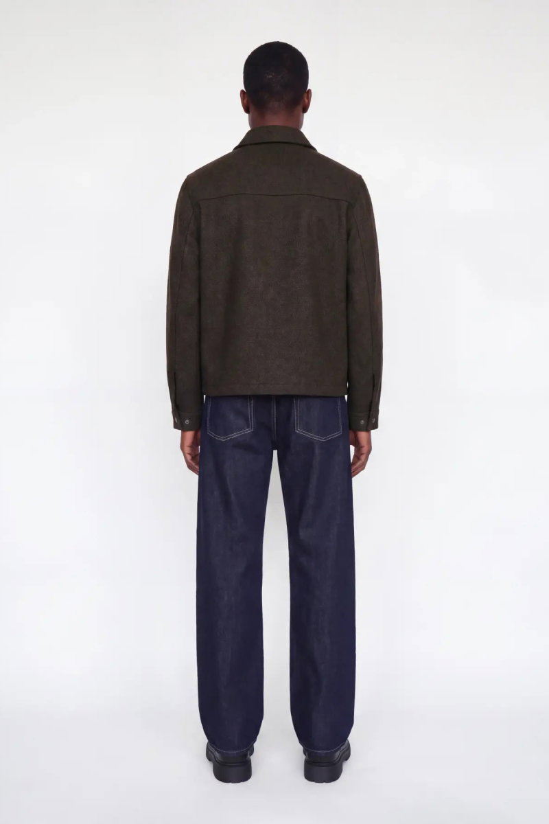 Jack & Jones Erkek Jprbluwakefıeld Suya Dayanıklı Yün Mont 12300742 Çikolata Kahve - 5