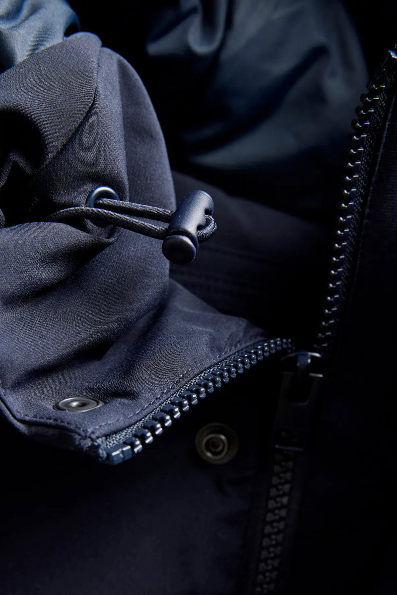 Jack & Jones Erkek Jprkeen Suya Dayanıklı Kapüşonlu Mont 12298866 Lacivert - 3
