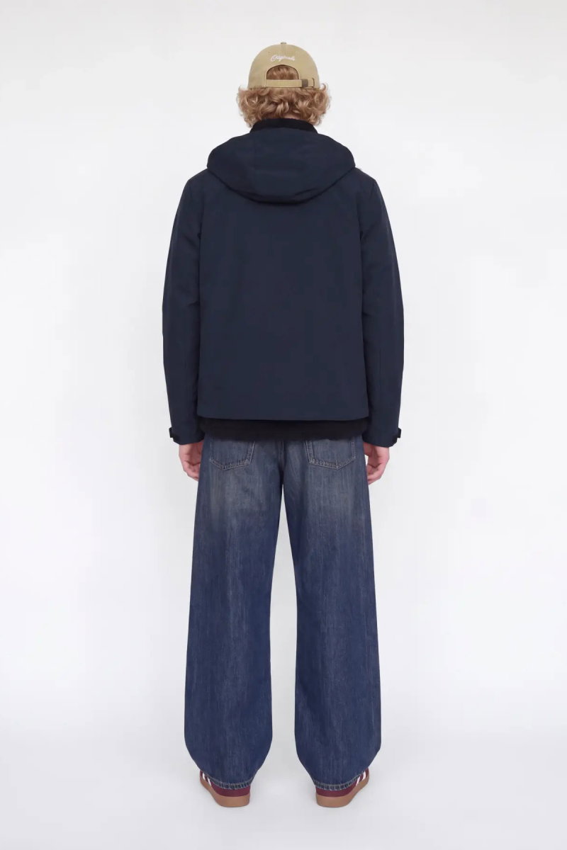 Jack & Jones Erkek Jprkeen Suya Dayanıklı Kapüşonlu Mont 12298866 Lacivert - 5