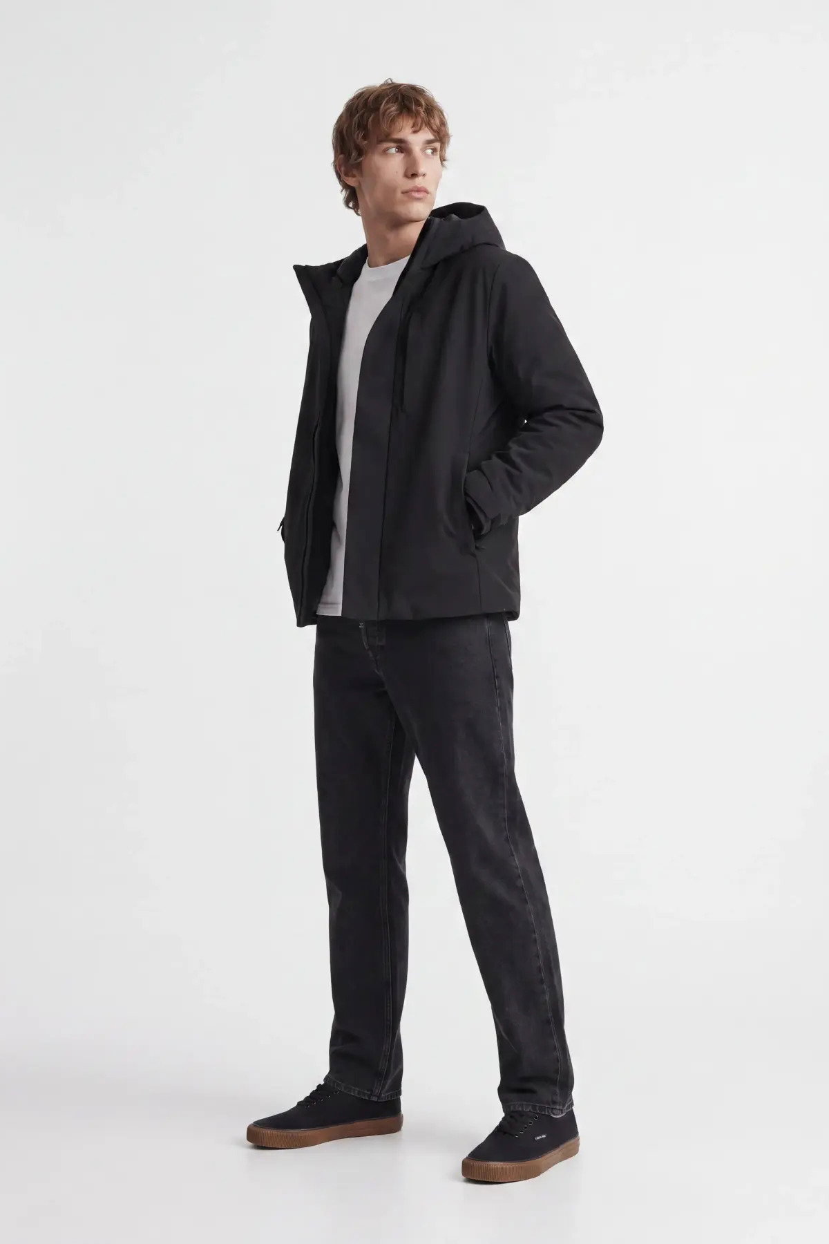 Jack & Jones Erkek Jprkeen Suya Dayanıklı Kapüşonlu Mont 12298866 Siyah - 3