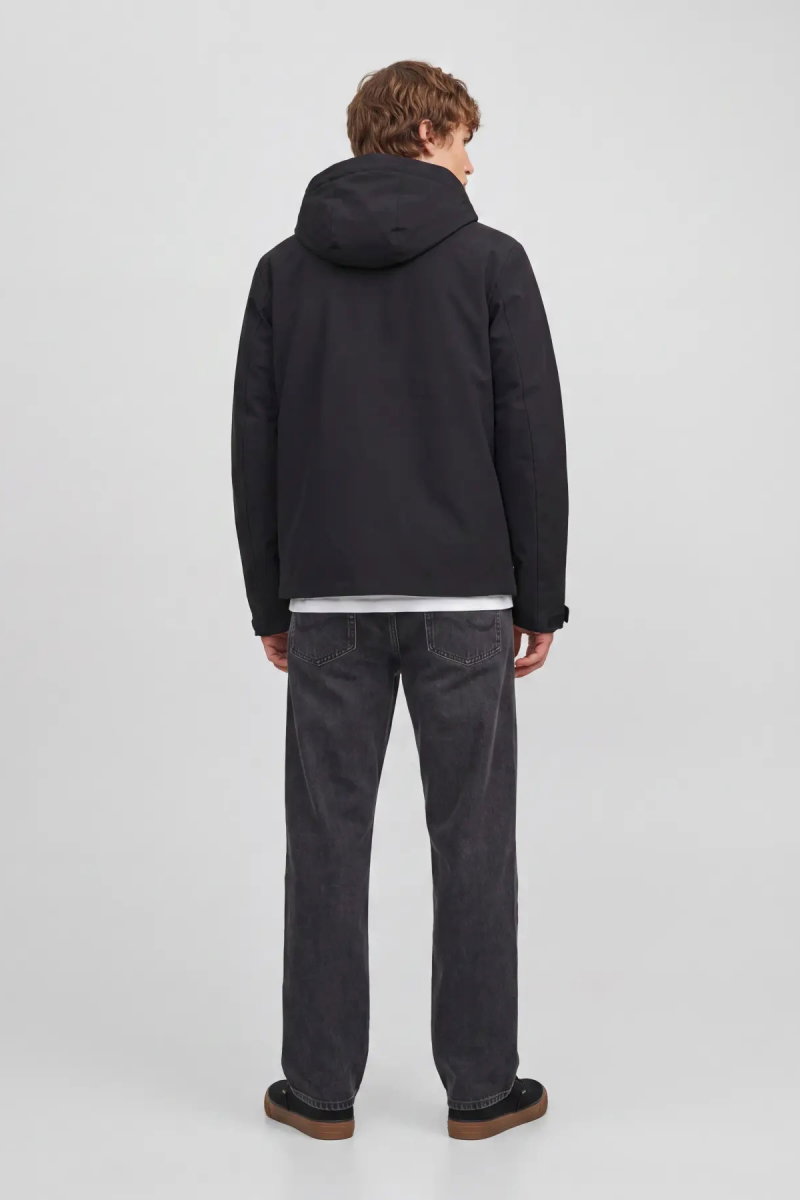 Jack & Jones Erkek Jprkeen Suya Dayanıklı Kapüşonlu Mont 12298866 Siyah - 5