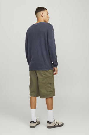 Jack & Jones Erkek Jpstcole %100 Pamuk Kargo Şort 12253222 Haki - 4