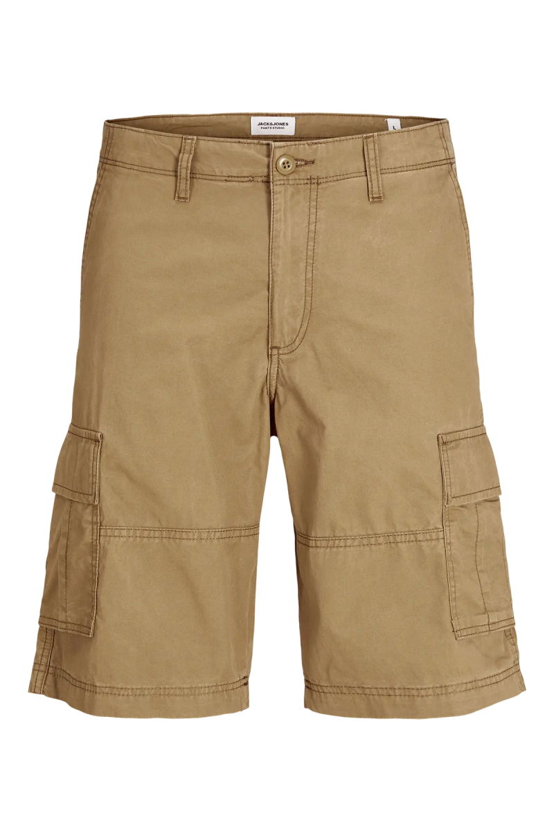 Jack & Jones Erkek Jpstcole Rahat Kalıp %100 Pamuk Kargo Şort 12274389 Camel - 2