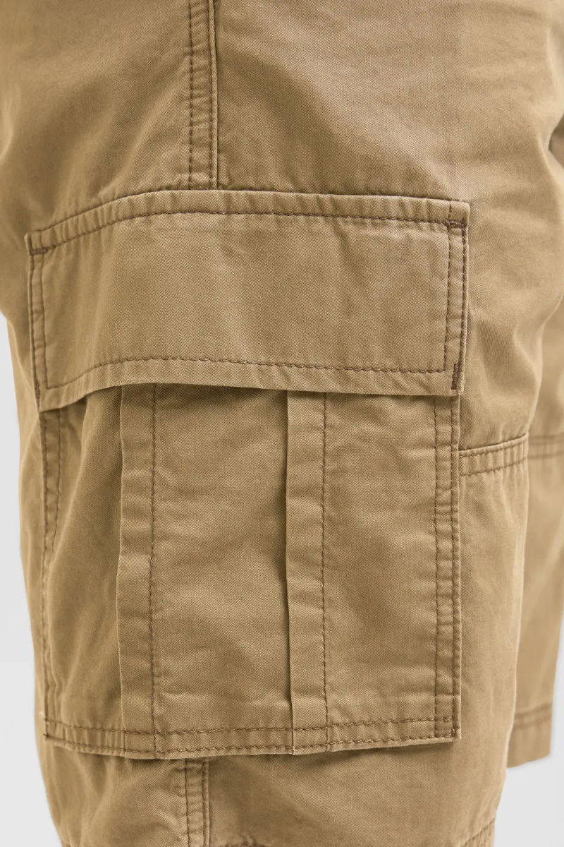 Jack & Jones Erkek Jpstcole Rahat Kalıp %100 Pamuk Kargo Şort 12274389 Camel - 4
