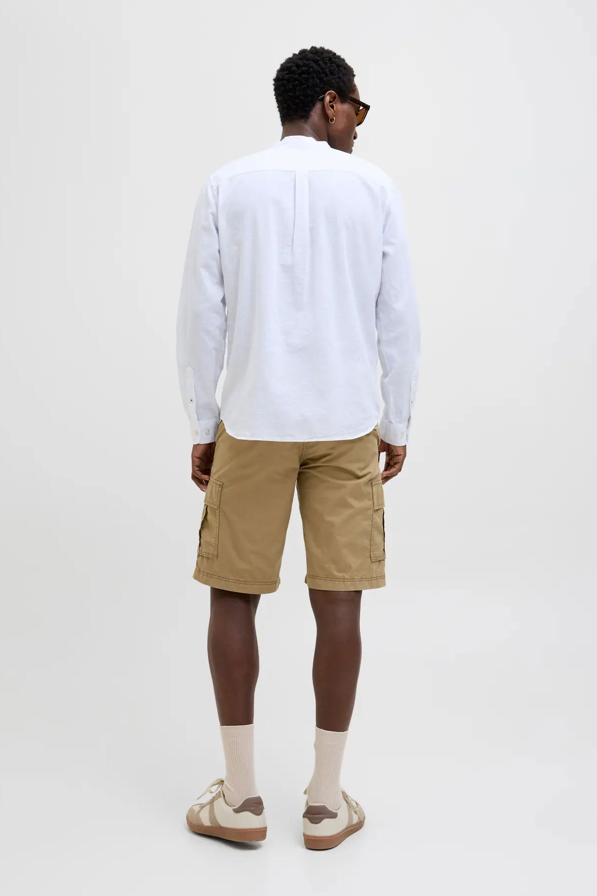 Jack & Jones Erkek Jpstcole Rahat Kalıp %100 Pamuk Kargo Şort 12274389 Camel - 5