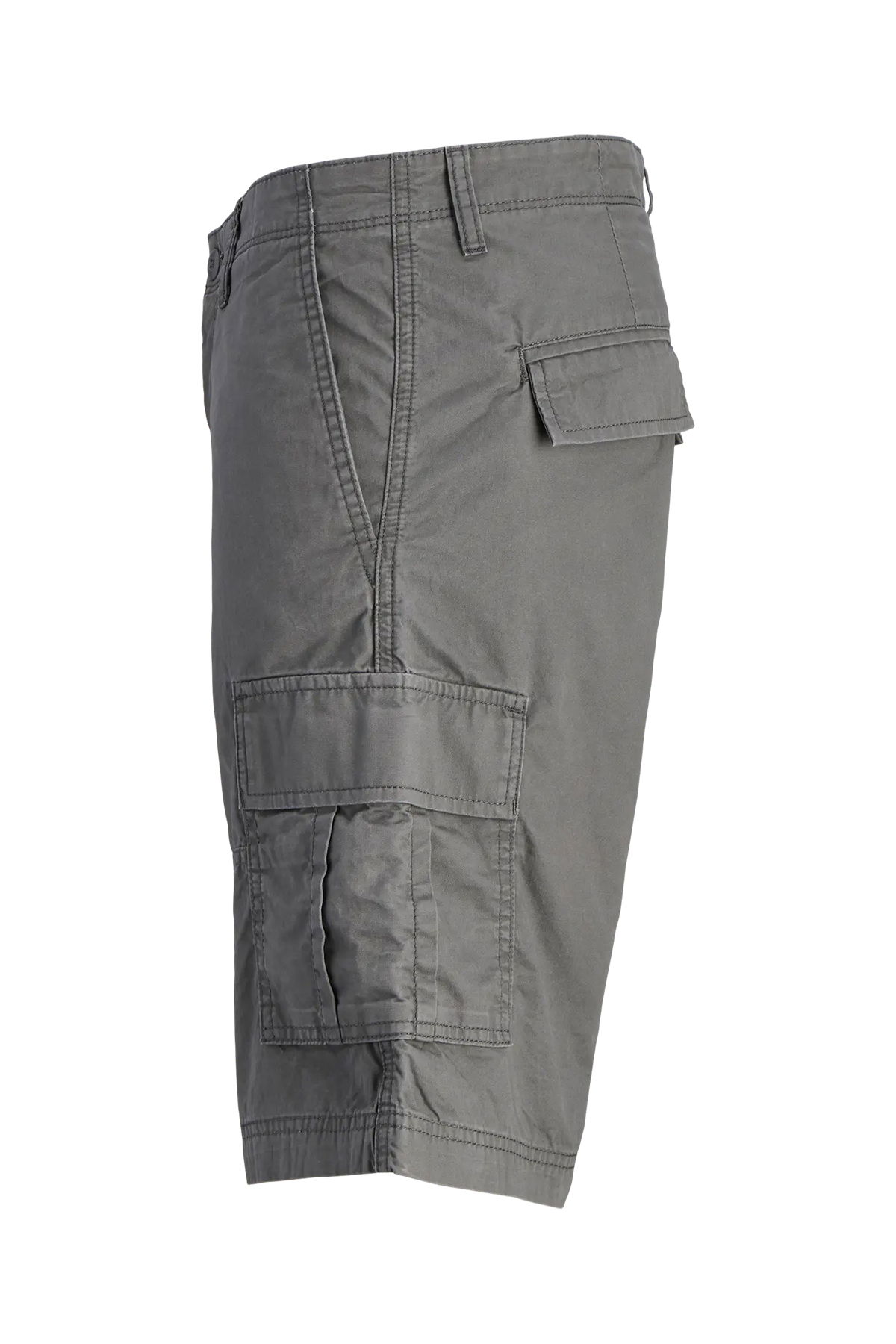 Jack & Jones Erkek Jpstcole Rahat Kalıp %100 Pamuk Kargo Şort 12274389 Füme - 2