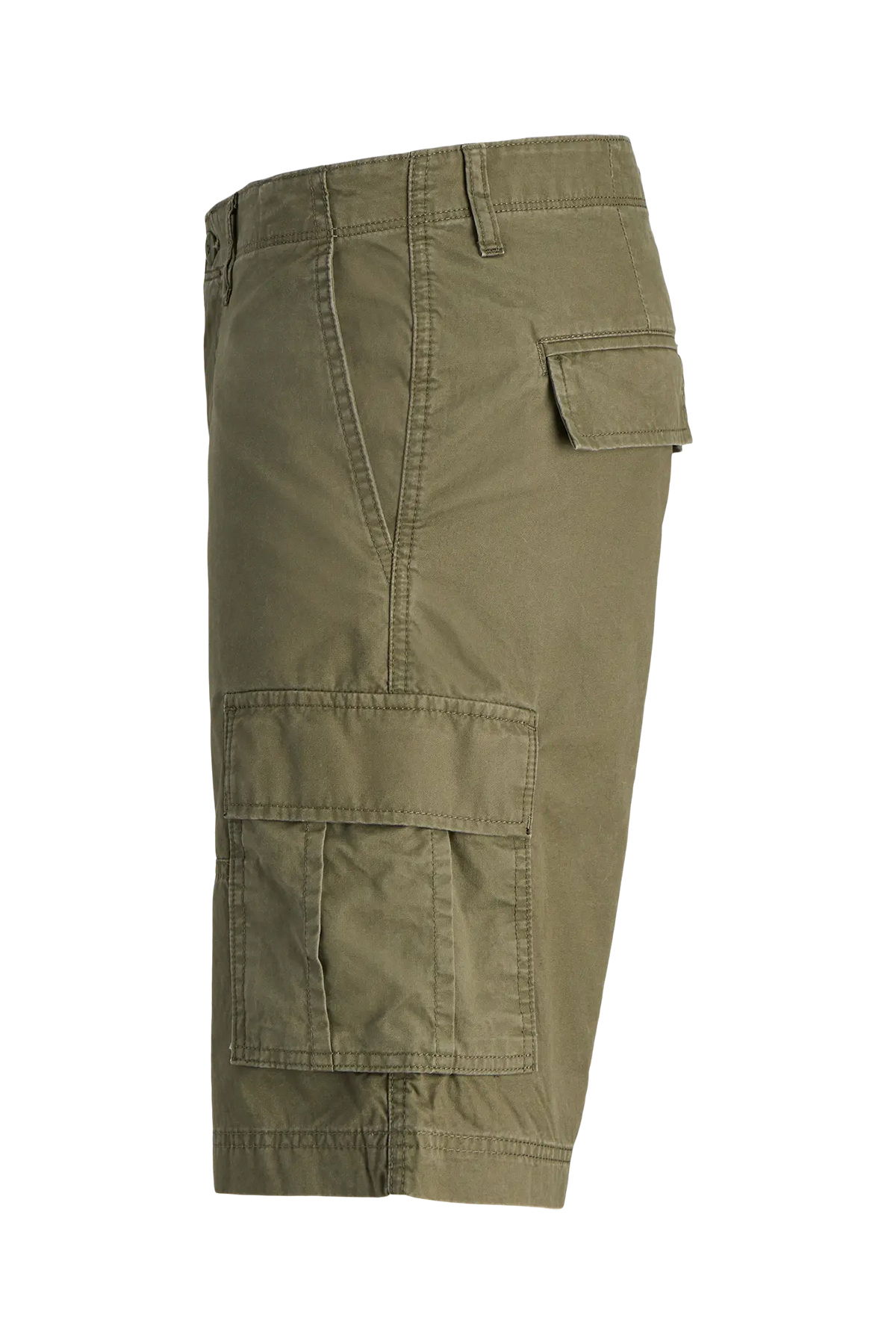 Jack & Jones Erkek Jpstcole Rahat Kalıp %100 Pamuk Kargo Şort 12274389 Haki - 2