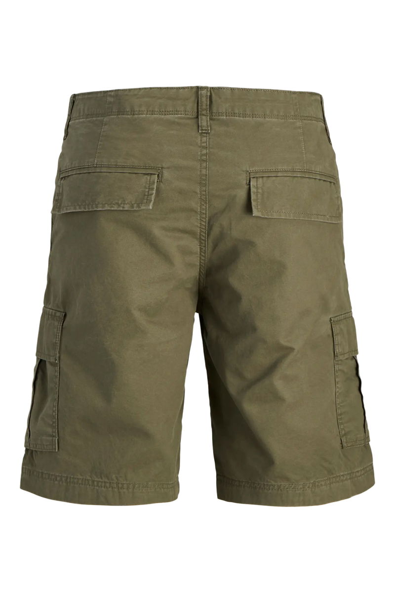 Jack & Jones Erkek Jpstcole Rahat Kalıp %100 Pamuk Kargo Şort 12274389 Haki - 3