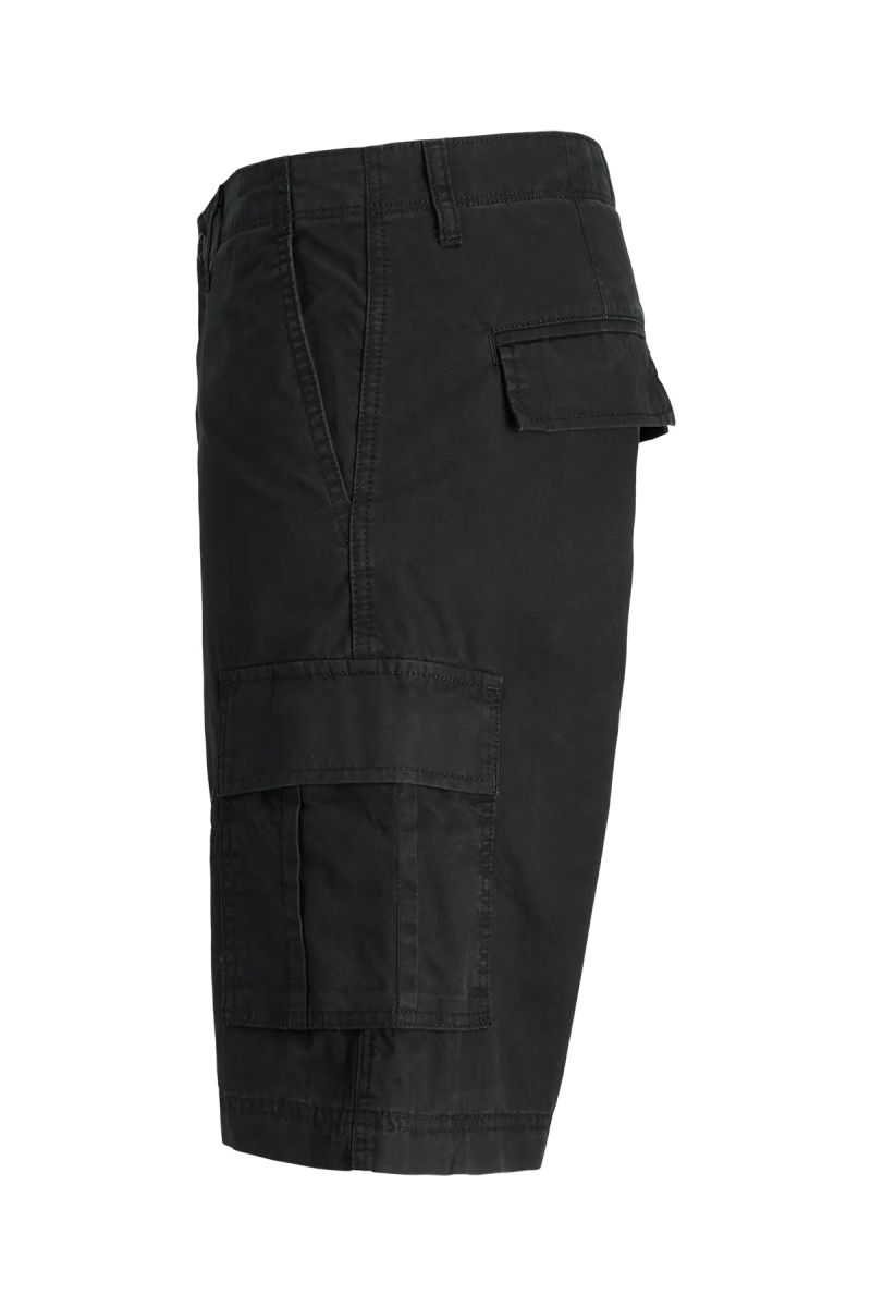 Jack & Jones Erkek Jpstcole Rahat Kalıp %100 Pamuk Kargo Şort 12274389 Siyah - 2