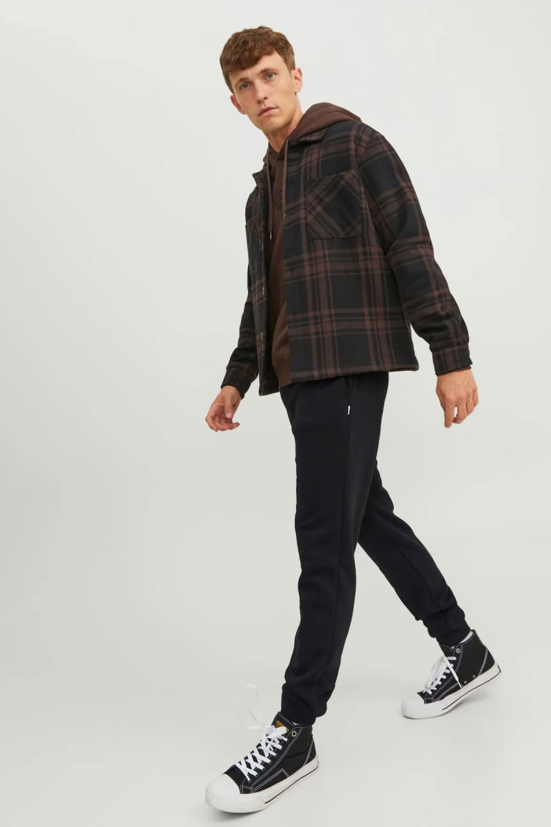 Jack & Jones Erkek Jpstgordon Elastik Bel Pamuklu Eşofman Altı 12249274 Siyah - 2