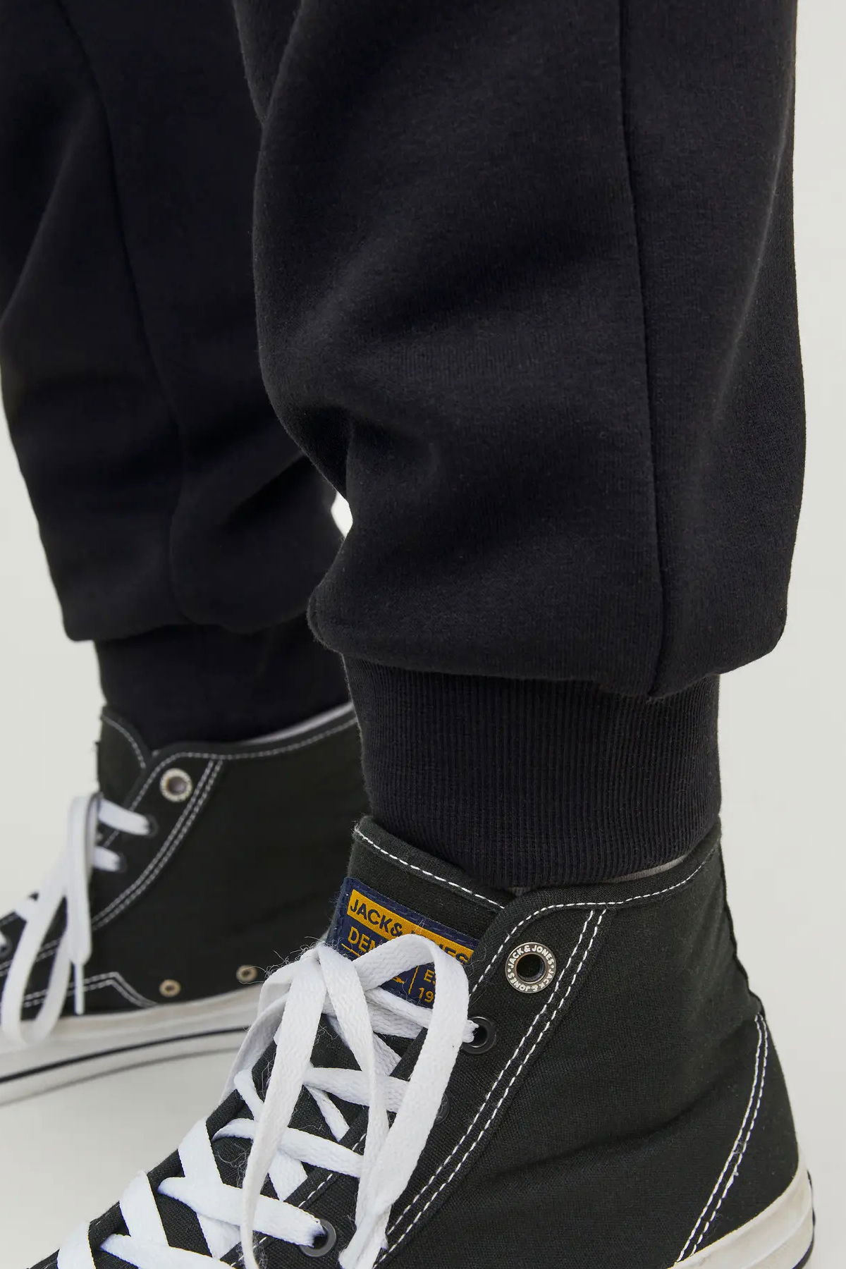 Jack & Jones Erkek Jpstgordon Elastik Bel Pamuklu Eşofman Altı 12249274 Siyah - 3