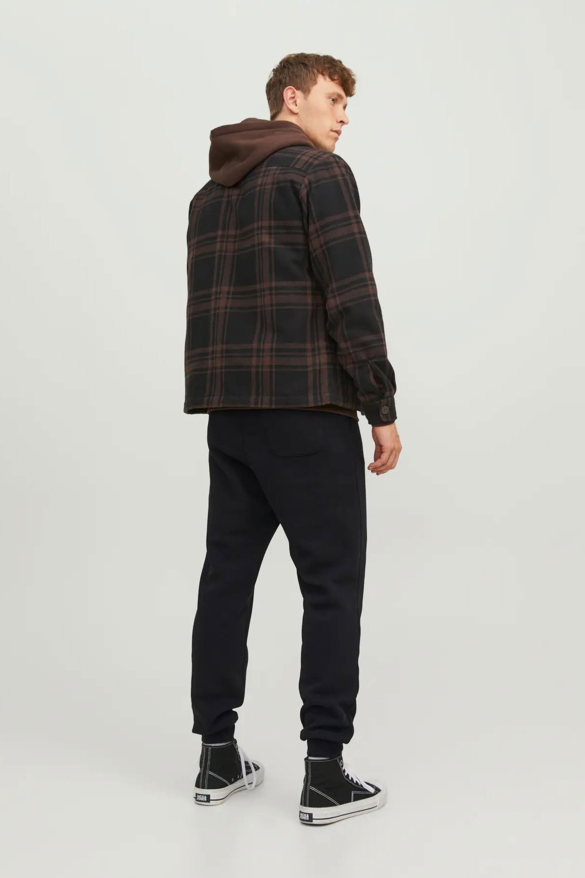 Jack & Jones Erkek Jpstgordon Elastik Bel Pamuklu Eşofman Altı 12249274 Siyah - 4