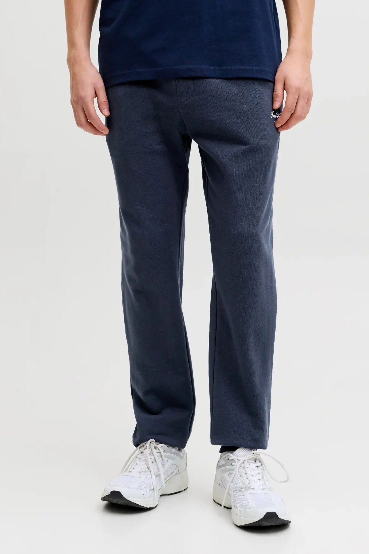 Jack & Jones Erkek Jpstgordon Logo Detaylı Çift Cepli Eşofman Altı 12288641 Lacivert - 3