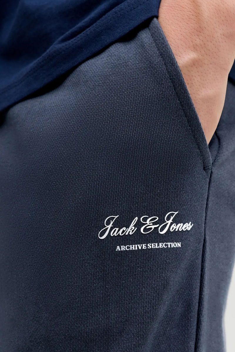 Jack & Jones Erkek Jpstgordon Logo Detaylı Çift Cepli Eşofman Altı 12288641 Lacivert - 4
