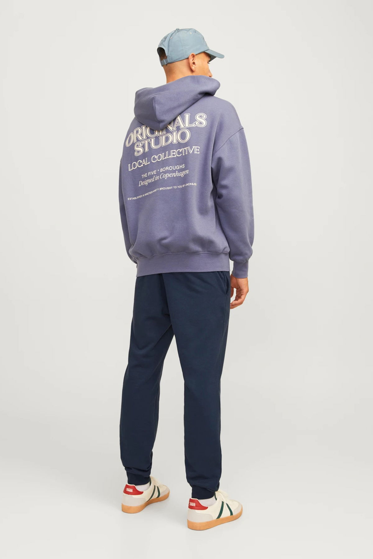 Jack & Jones Erkek Jpstgordon Pamuklu Eşofman Altı 12258477 Lacivert - 5