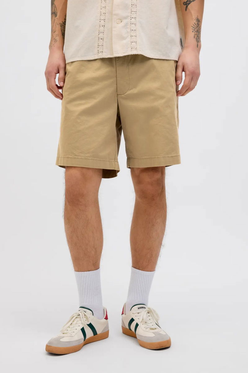 Jack & Jones Erkek Jpstjaıden Rahat Kesim Beli İp Detaylı Pamuklu Şort 12274983 Camel - 2