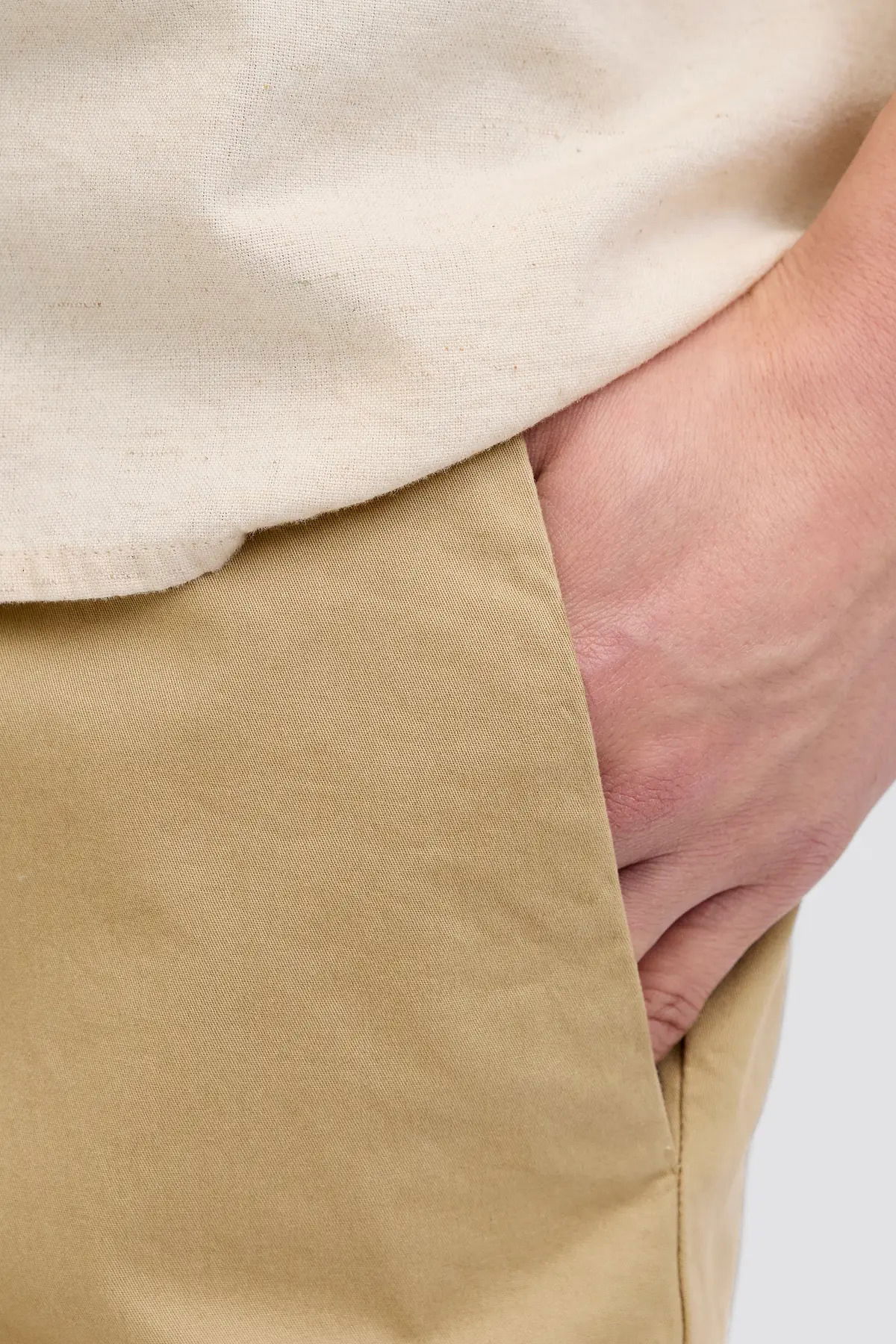 Jack & Jones Erkek Jpstjaıden Rahat Kesim Beli İp Detaylı Pamuklu Şort 12274983 Camel - 3
