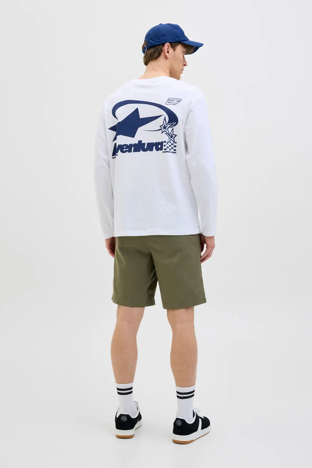Jack & Jones Erkek Jpstjaıden Rahat Kesim Beli İp Detaylı Pamuklu Şort 12274983 Haki - 5