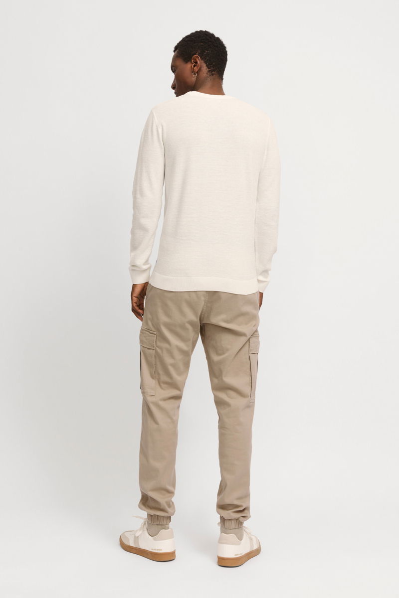 Jack & Jones Erkek Jpstkane Rahat Kalıp Kargo Pantolon 12268261 Bej - 5