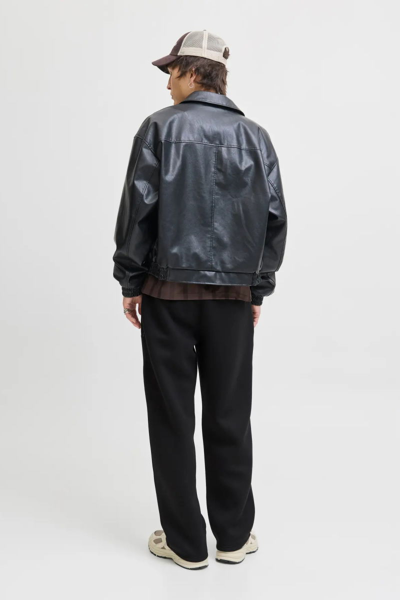 Jack & Jones Erkek Jpstkarl Beli Lastikli ve İpli Eşofman Altı 12283592 Siyah - 5