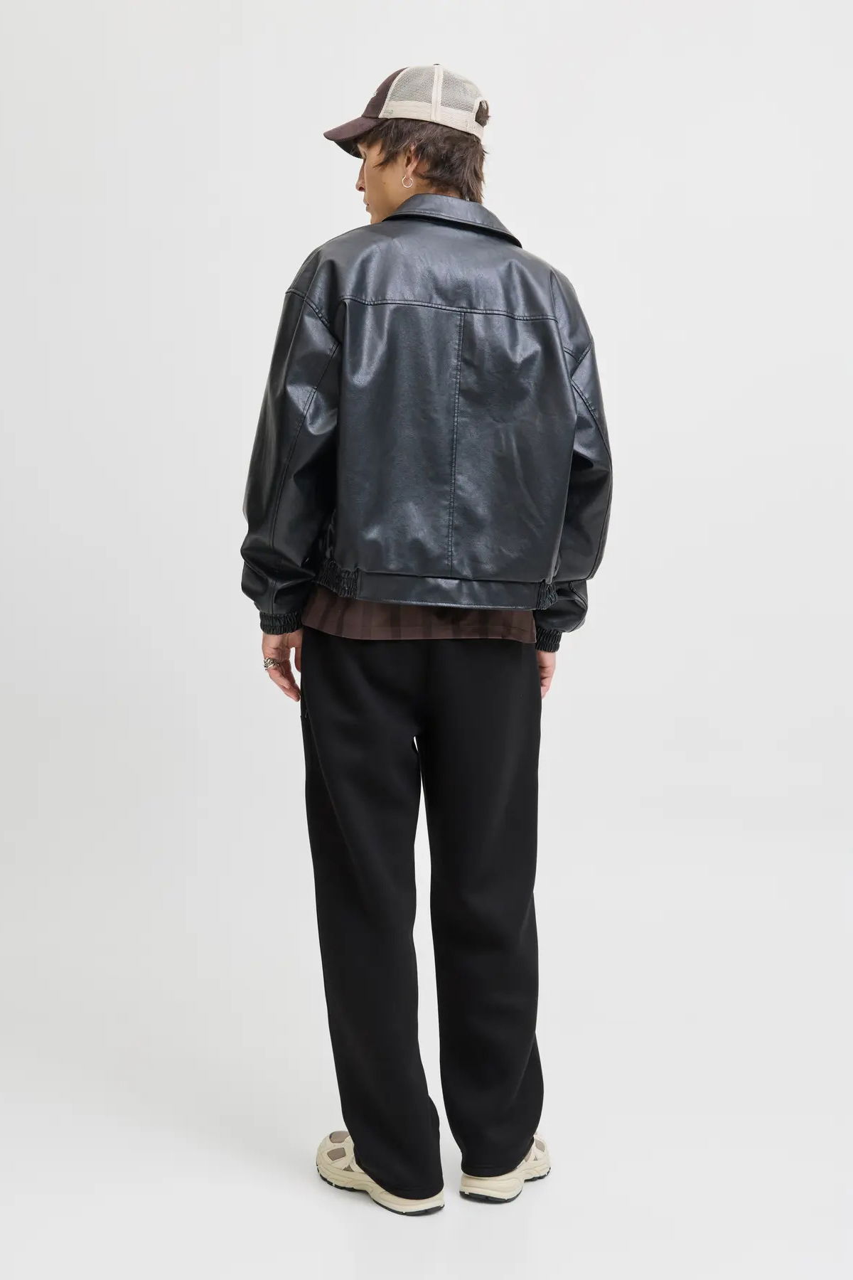 Jack & Jones Erkek Jpstkarl Beli Lastikli ve İpli Eşofman Altı 12283592 Siyah - 5