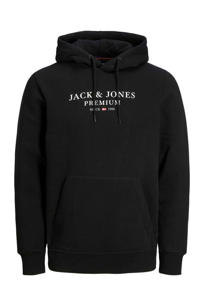 Jack & Jones Erkek Kapüşonlu Sweatshirt Jprbluarchıe 63412216335 Siyah - 1