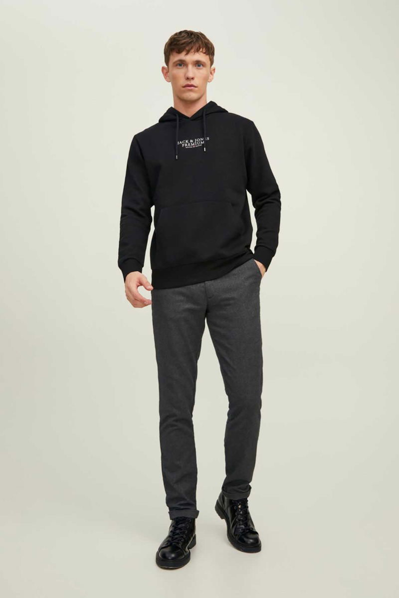 Jack & Jones Erkek Kapüşonlu Sweatshirt Jprbluarchıe 63412216335 Siyah - 4