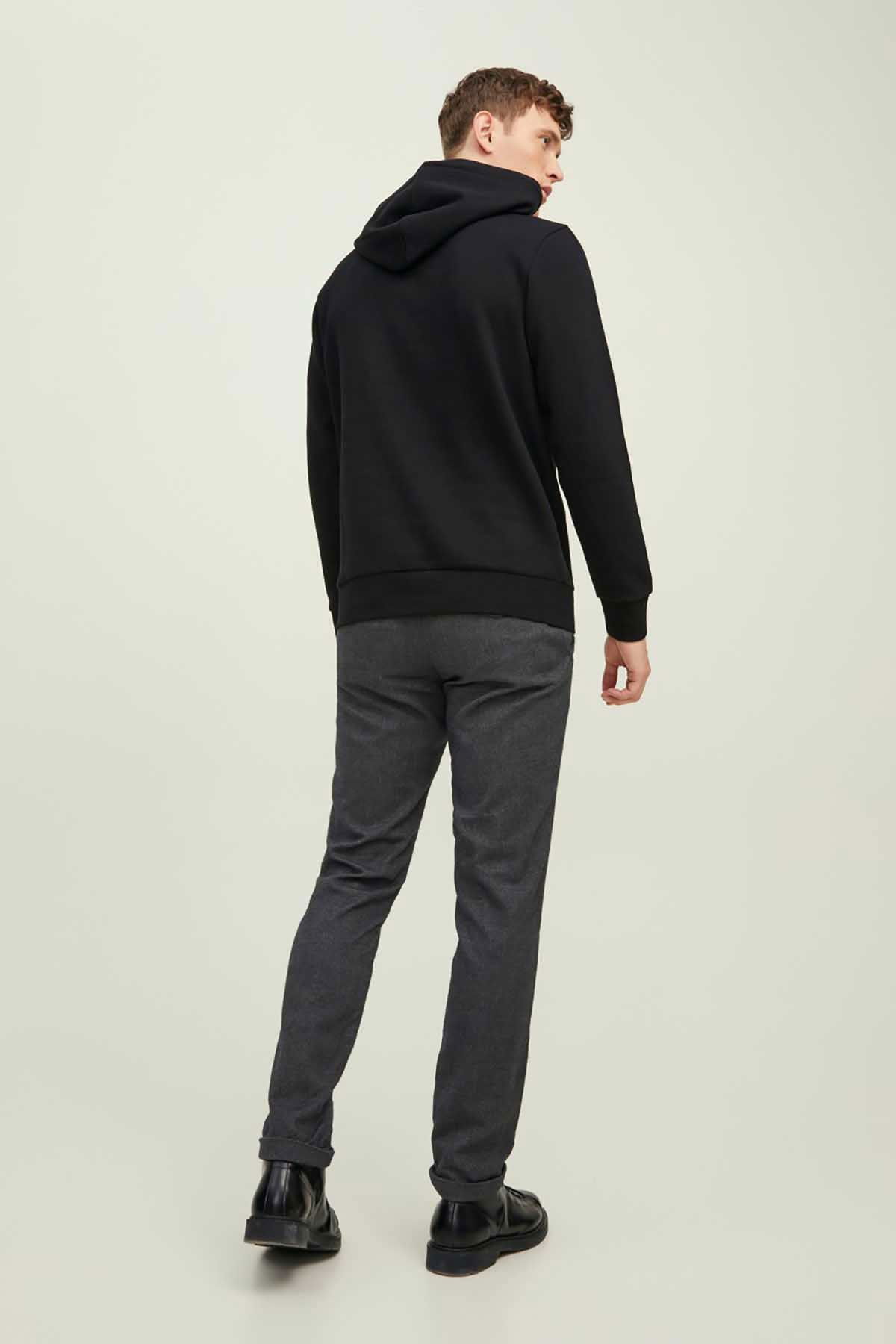 Jack & Jones Erkek Kapüşonlu Sweatshirt Jprbluarchıe 63412216335 Siyah - 5
