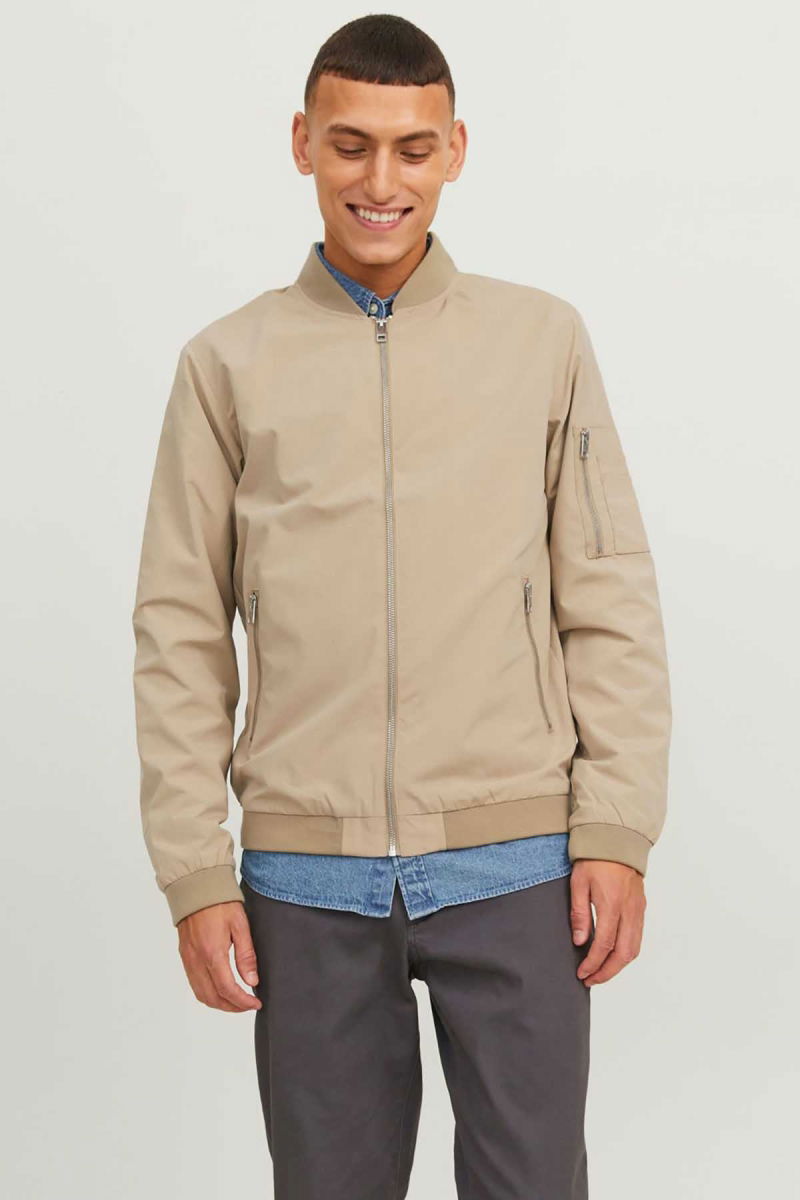 Jack & Jones Erkek Kolej Yaka Mont 63412165203 Bej 
