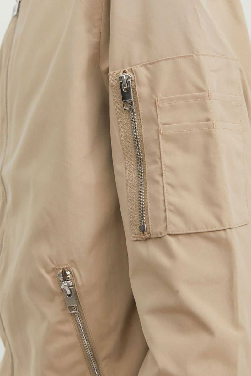 Jack & Jones Erkek Kolej Yaka Mont 63412165203 Bej - 4