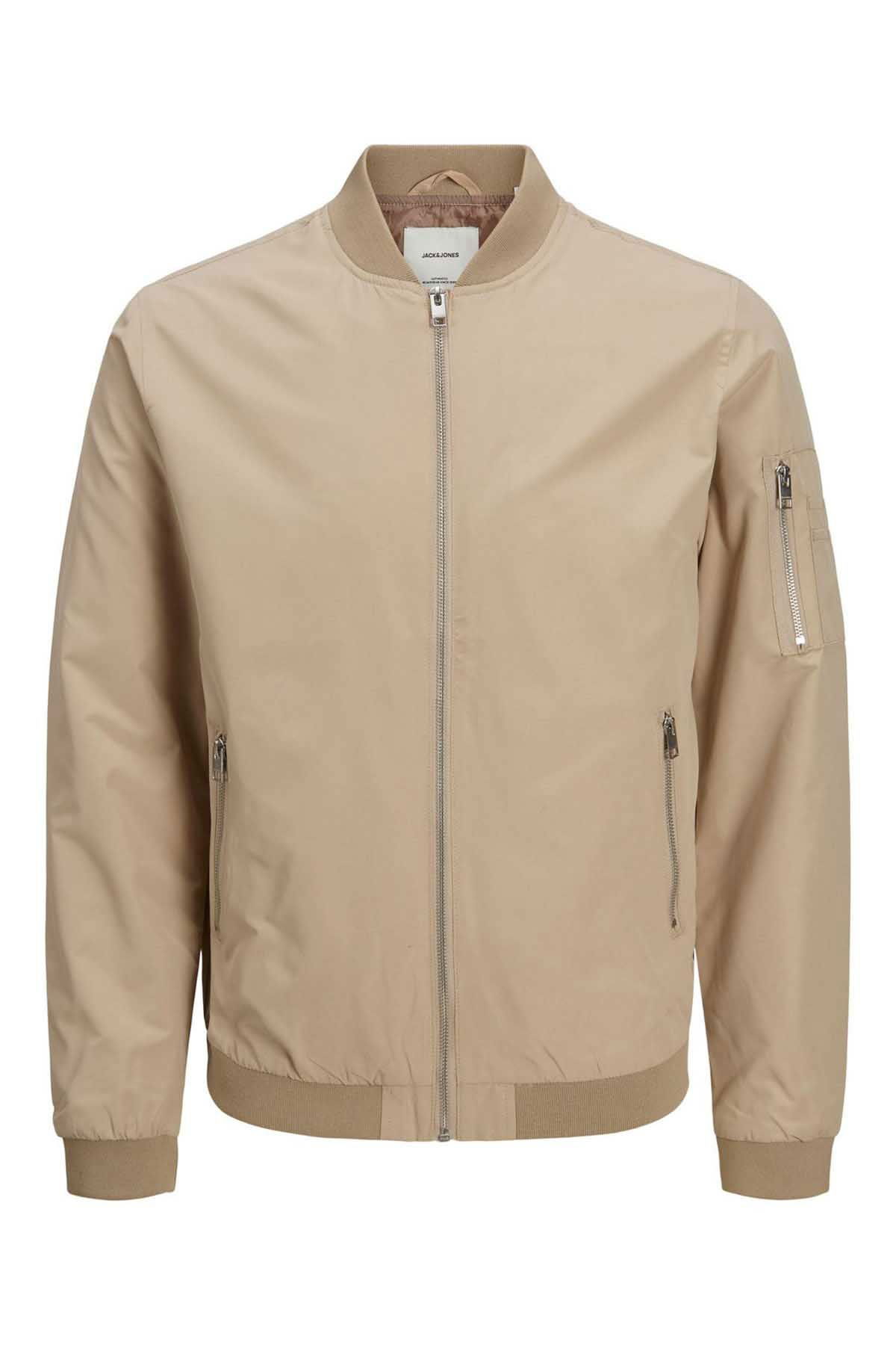 Jack & Jones Erkek Kolej Yaka Mont 63412165203 Bej - 7